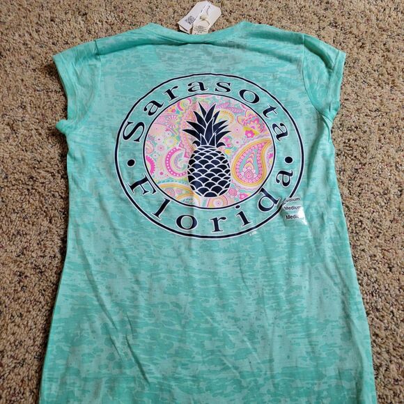 NEW Junior's Medium Sarasota Florida Burnout Tee - Picture 5 of 6